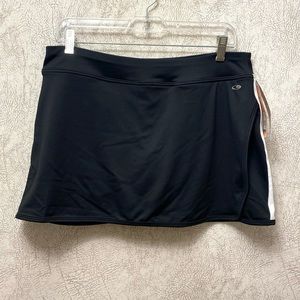 NWT Champion Skort - Black with White Stripe and Handy Back Pocket!